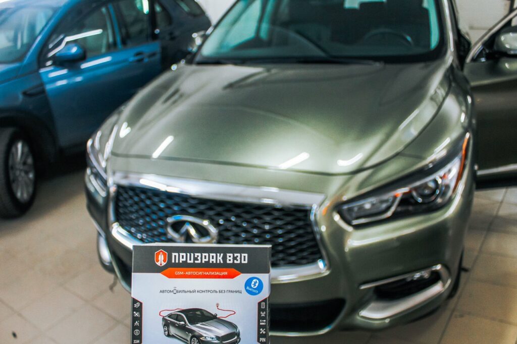 Противоугонная система на Infinity QX 60 | Установка Призрак 830 BT на Infinity QX 60