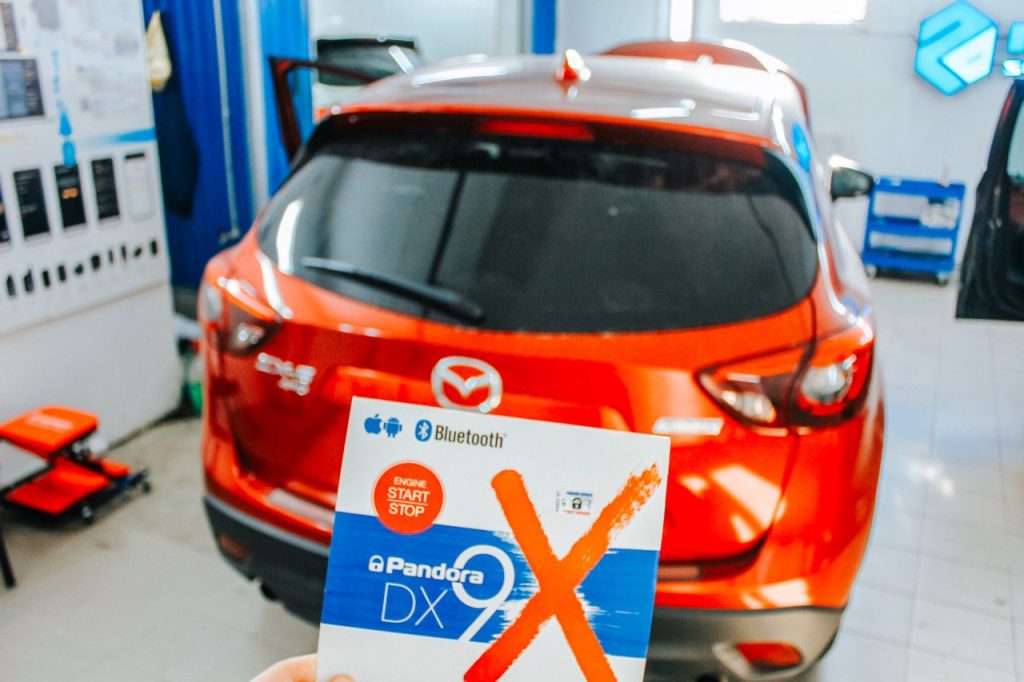 Надежный охранный комплекс от угона на Mazda CX-5 | Защита Mazda CX-5 с помощью системы Pandora DX9 X BT