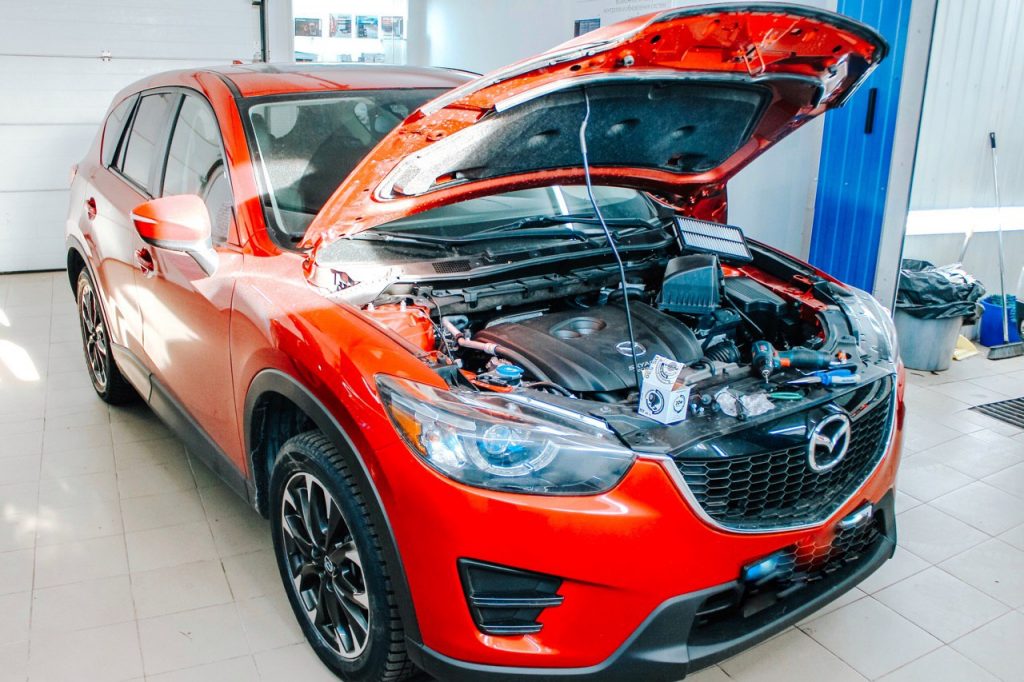 Надежный охранный комплекс от угона на Mazda CX-5 | Защита Mazda CX-5 с помощью системы Pandora DX9 X BT