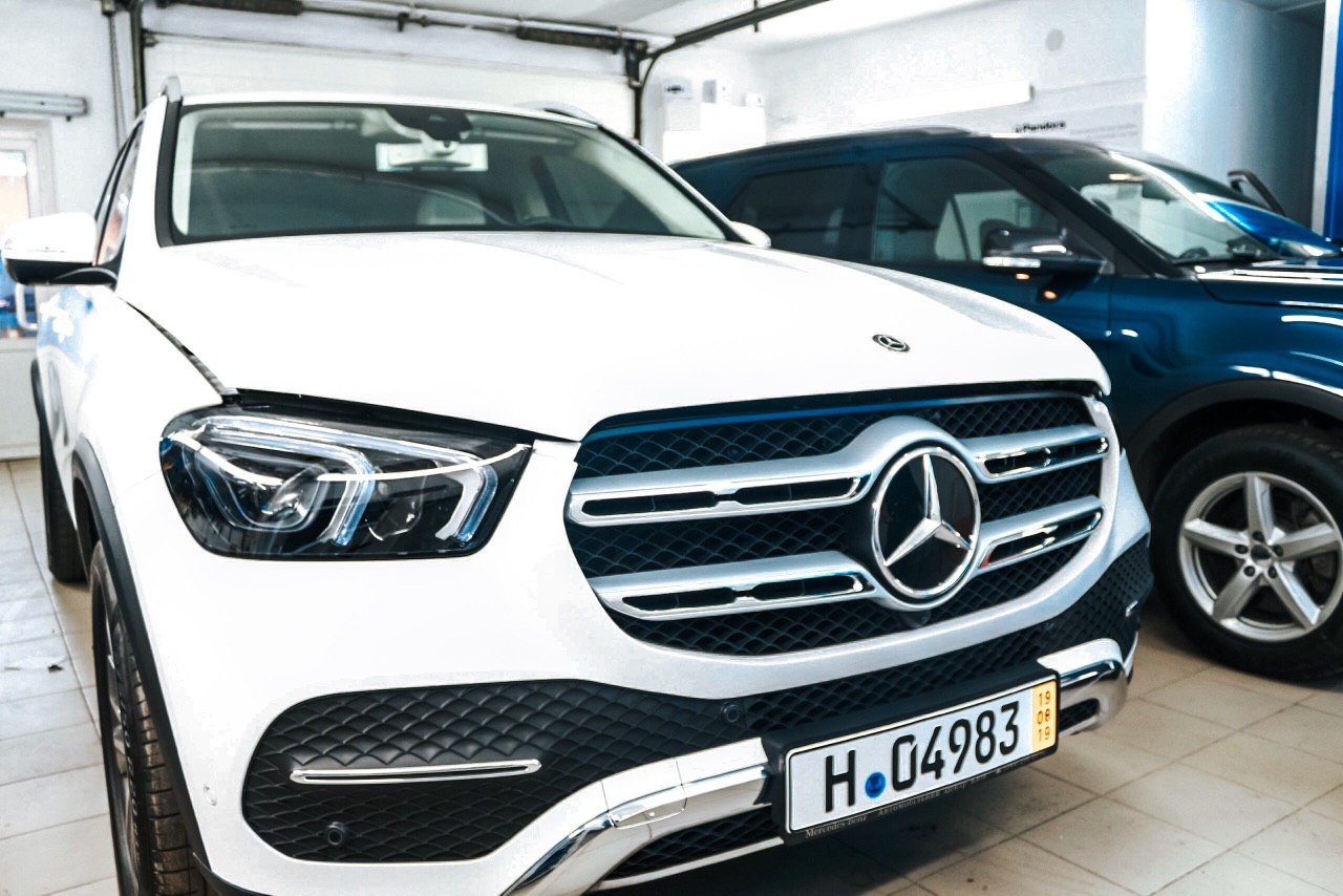 Максимальный комплекс защиты на Mercedes 400GLE 2019 | Установка Призрак 830 БТ на Mercedes 400GLE 2019