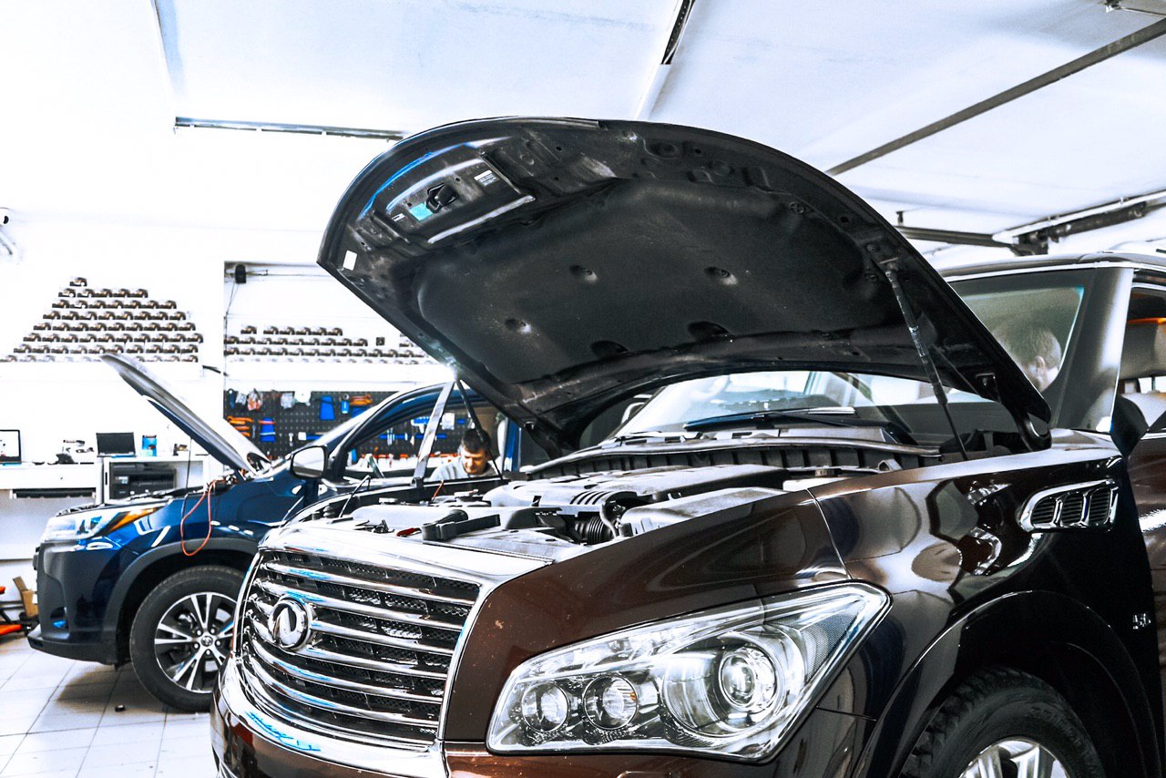 Мощная авторская защита от угона Infiniti QX90 | Установка Призрак 830 BT на Infiniti QX90