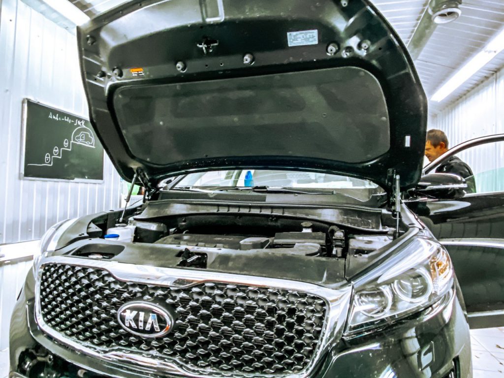 Защита от угона Kia Sorento | Установка сигнализации Призрак 830 BT на Kia Sorento