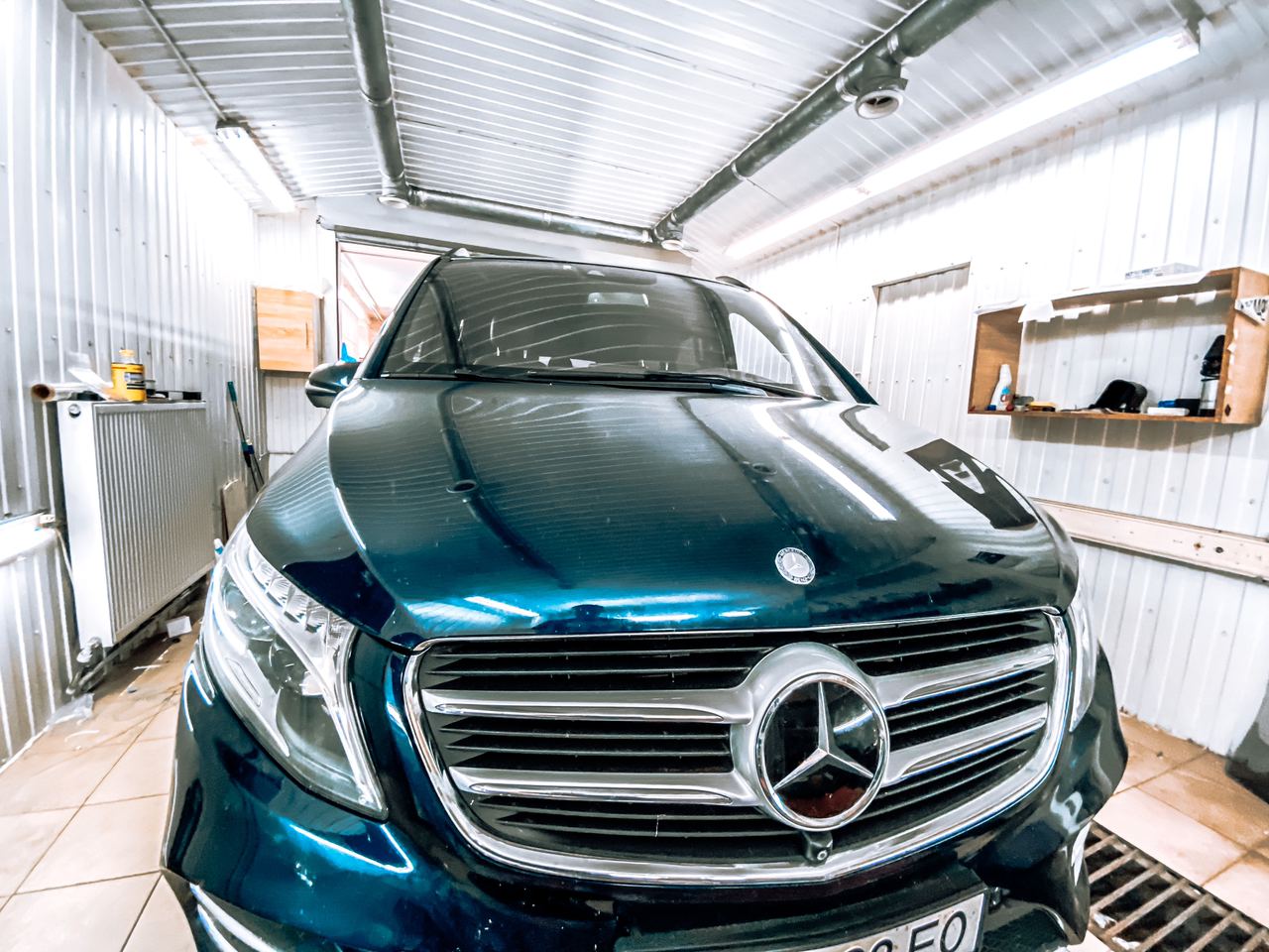 Защита от угона Mercedes V250D | Установка Призрак 830BT На Mercedes V250D