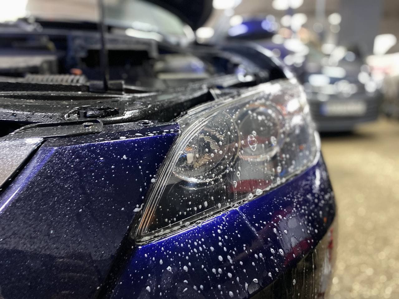 Антигравийная пленка на автомобиль Mazda 3 | Шлифовка фар Мазда 3