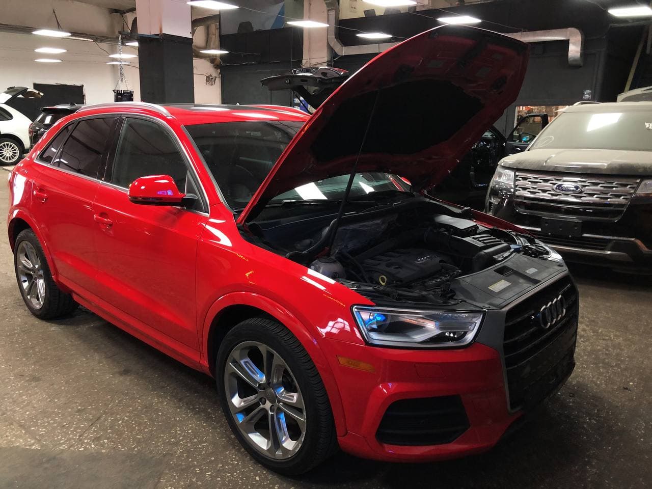 Авторская защита от угона Ауди Q3 | Установка автосигнализации Призрак на Audi Q3