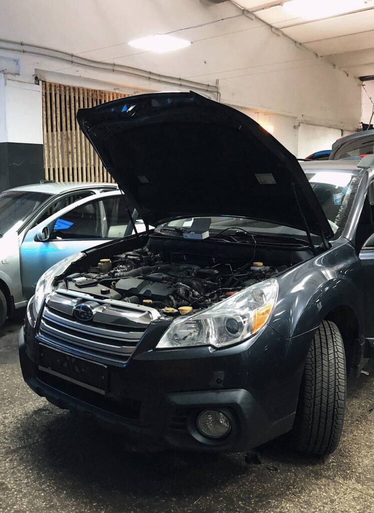 Установка парктроников на Subaru Outback