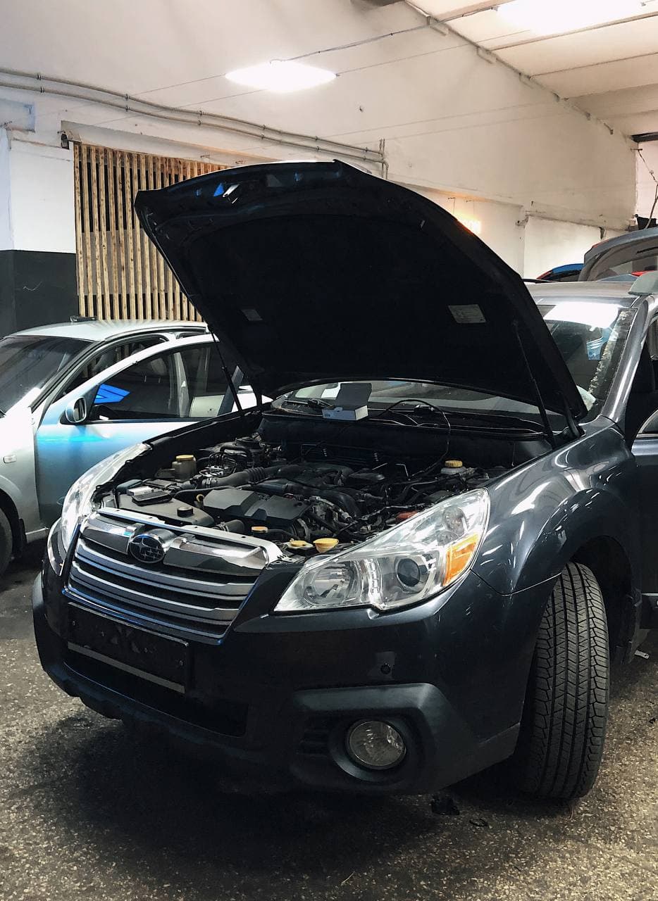 Установка парктроников на Subaru Outback