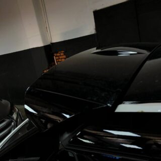 Оклейка Range Rover Sport чёрной полиуретановой плёнкой